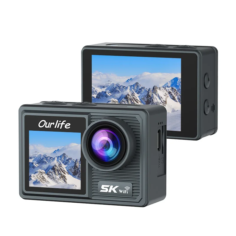 AliExpress Ourlife MTR42 5K Action Camera 4K60FPS 2.0 Touch LCD Screen EIS WiFi 170° 30M Waterproof 5X Zoom Action Cam Bicycle Sport Camera
