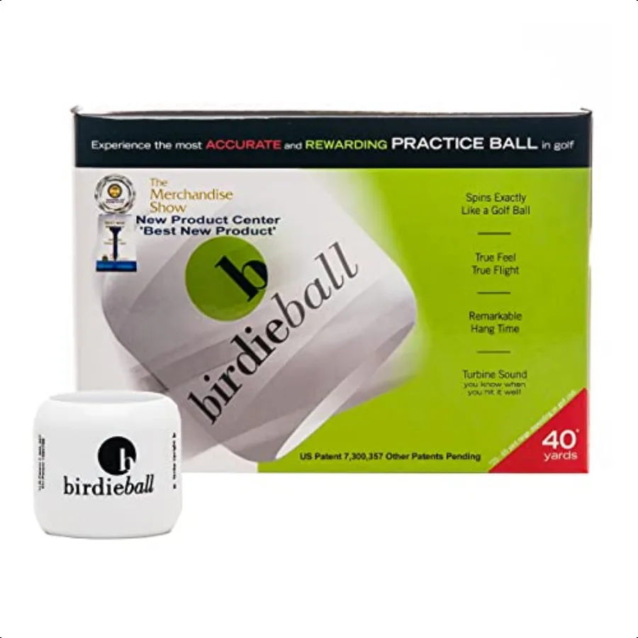 

BirdieBall Practice Golf Balls Full Swing Limited Flight Golf Practice Balls Perfect Training Aid for All Golfers pack of 12