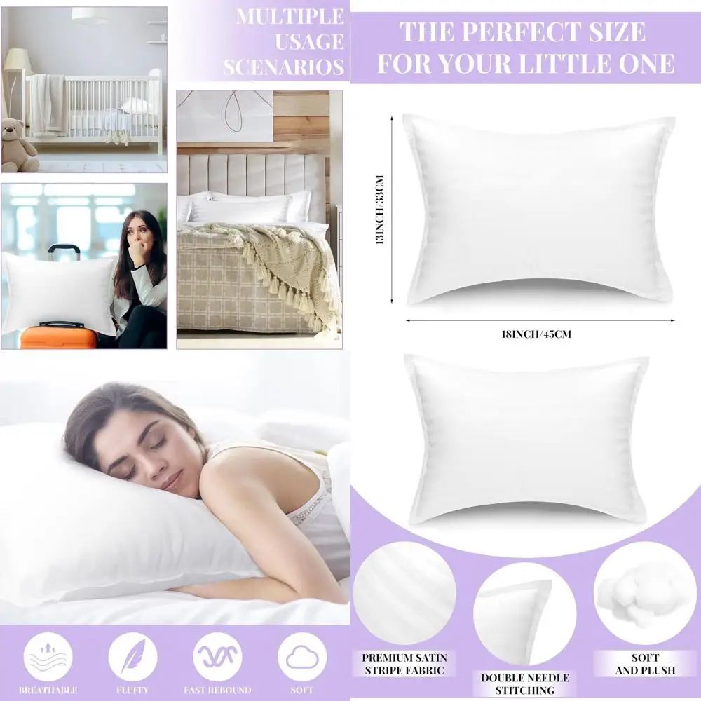 

Комплект из 10 мягких дышащих подушек, 13x18 дюймов, идеально подходят для кровати, дивана, дивана, путешествий