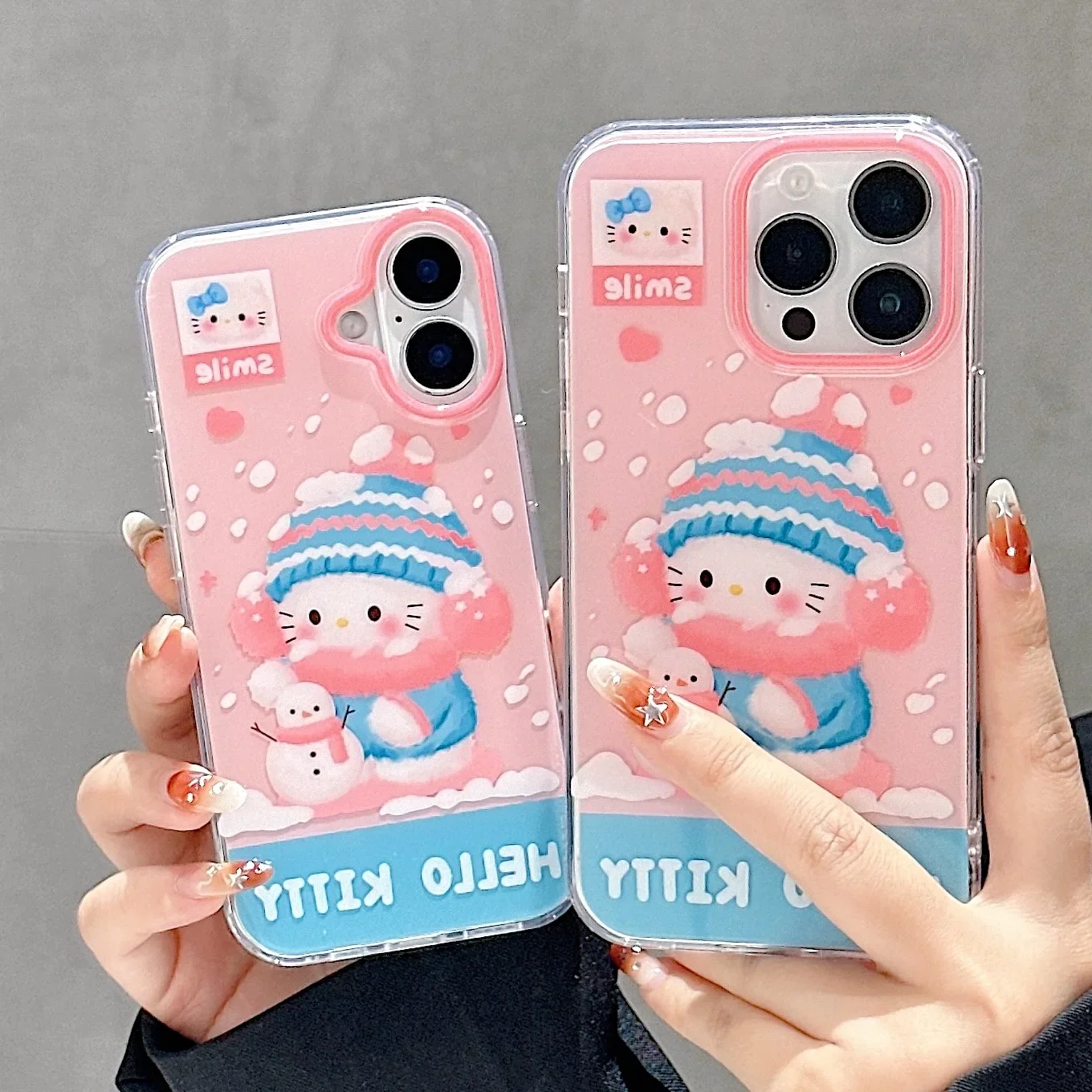 

Cute Cartoon Sanrio Hello Kitty Mobile Phone Protective Case for IPhone 16 Pro Max 16 15 14 13 12 11 Pro Max Phone Case