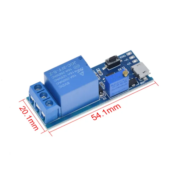 Wide voltage 5V-30V Micro USB trigger delay relay module timer module delay switch