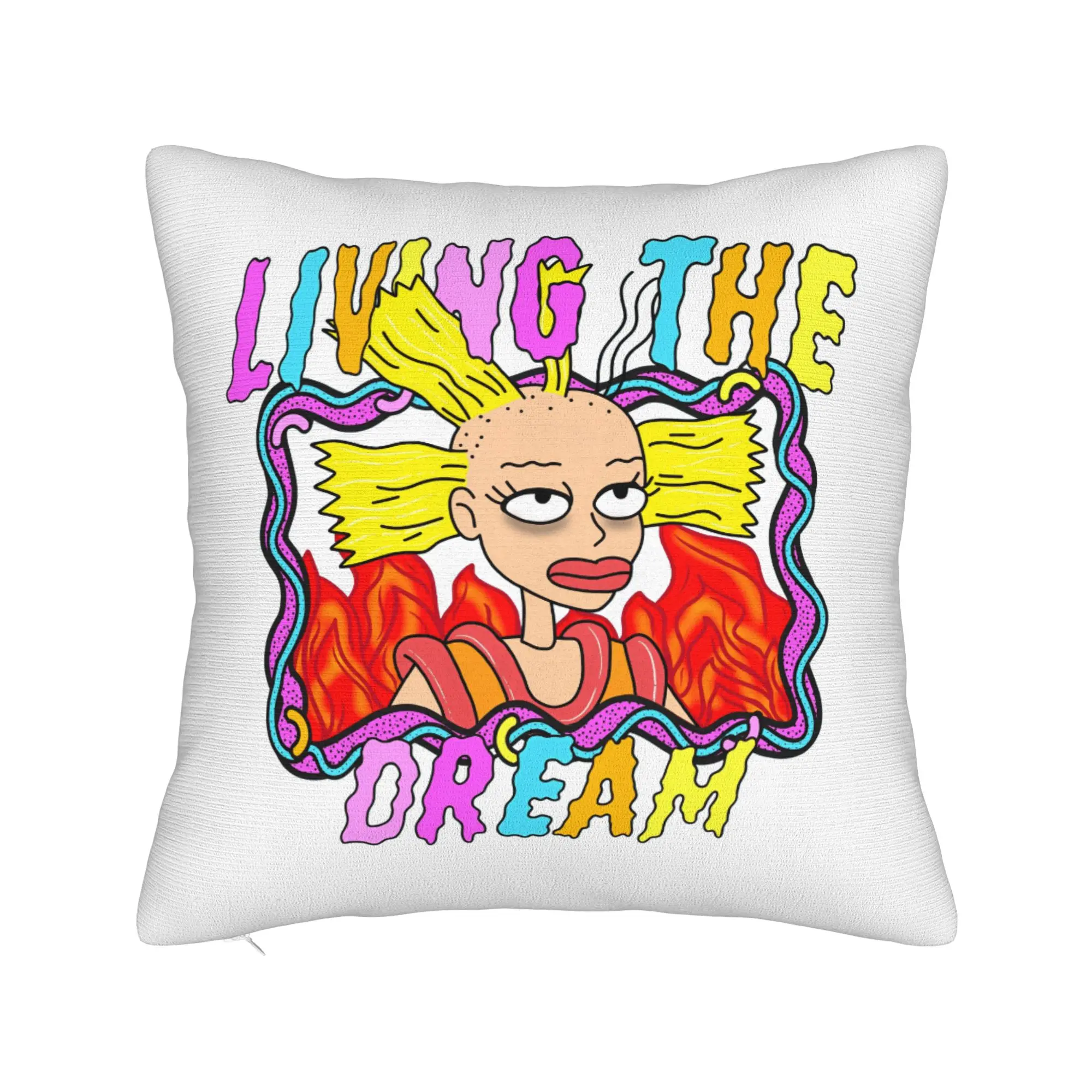 Pillow Cover Nostalgias Rugrats  Retro Trendy Pillow Case For Office Car Home Decor Pillowcases