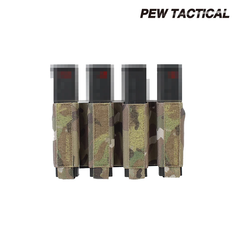 

Pew Tactical Ferro Style Smg 9mm Airsoft Mag Glock H&k Submachine Currency Quadruple Ammo Magazine Pouch Portable