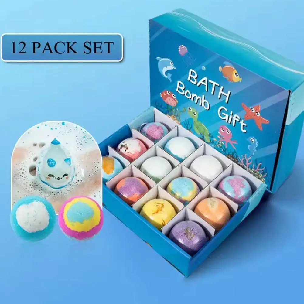 

Детский подарочный набор солей для ванн (12/6 шт.) со скрытыми игрушками, органический, безопасный, для создания пены в ванне, идеально подходит для сенсорных игр и веселого времяпровождения в ванной