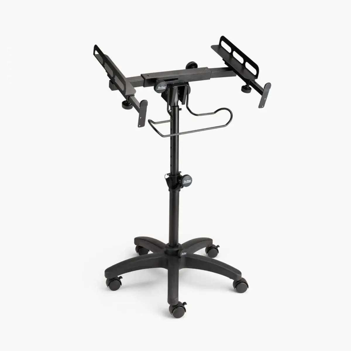 MIX-400 V2 Mobile Mixer Stand: Rolling platform for mixers, laptops, controllers. Height adjustable (28