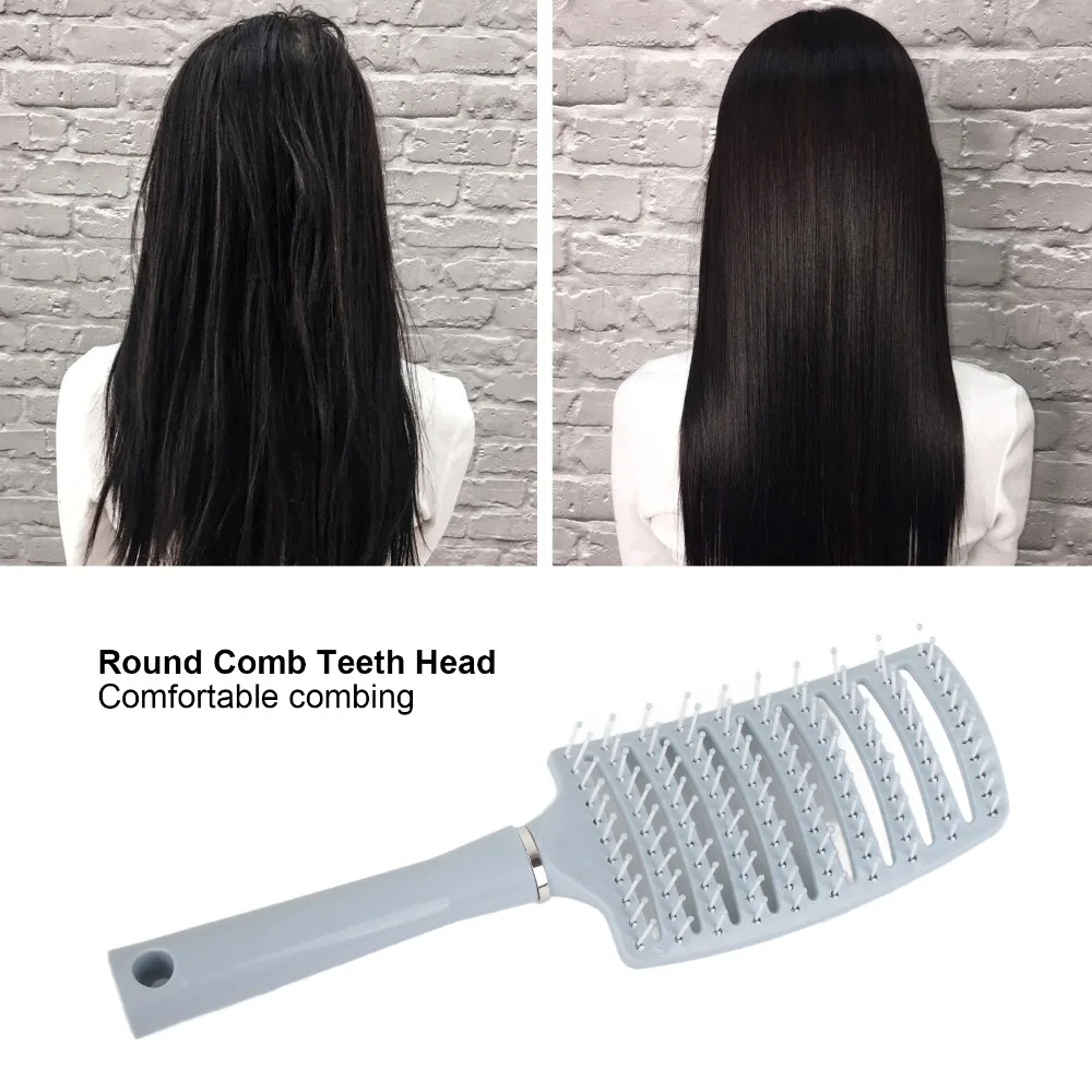 Professional Detangling Hair Brush Large Multi Purpose Styling Hair Brush Anti-Hair Loss ABS Material Vented Paddle Hair Brush