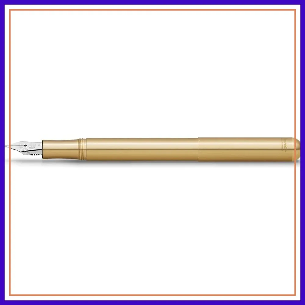

Fine Point Fountain Pen, Eco Brass, F Nib Writing Instrument, Smooth Ink Flow, Professional Calligraphy Pen