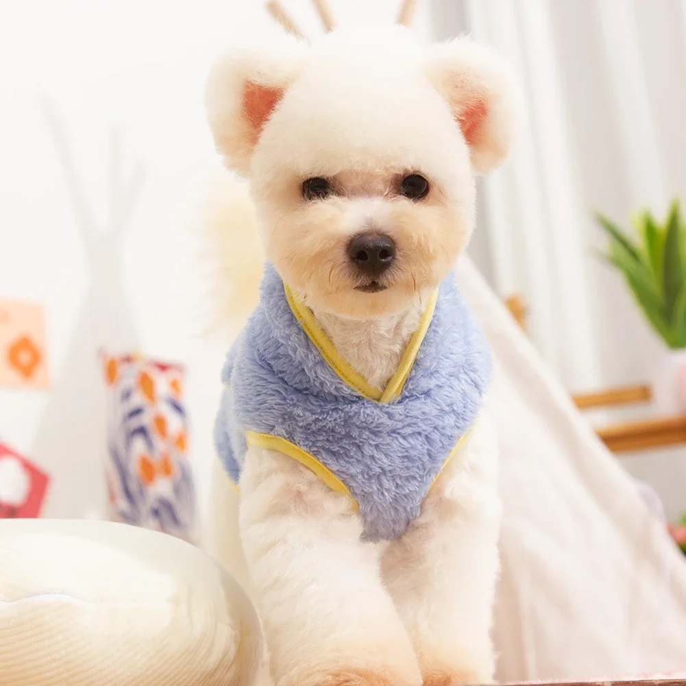 겨울 따뜻한 강아지 스웨터, 작은 강아지 봉제 애완 동물 옷, 부드러운 강아지 코트 재킷, 치와와 테디 강아지 고양이 옷, 골든 리트리버