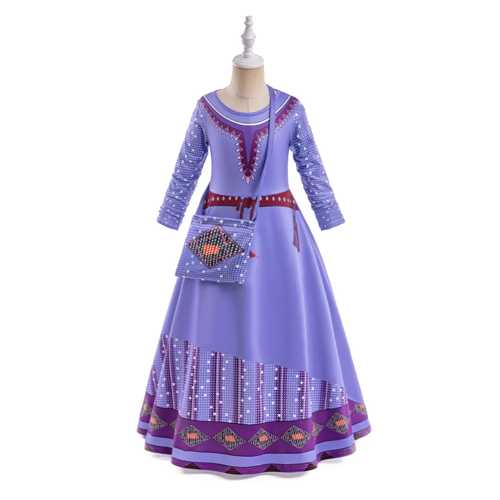 Ausgefallenes Film-Wunsch-Langarm-Partykostüm für Mädchen, Karneval, Halloween, Weihnachtskostüme, Geburtstagskleid für Mädchen, Hochzeitsballkleid – Detail 3