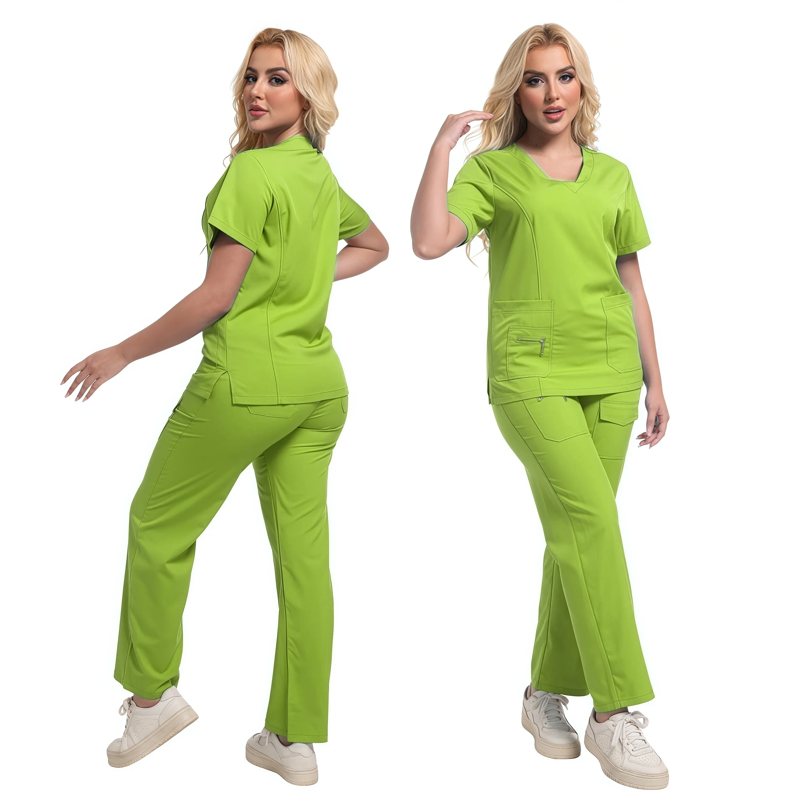 Ensembles de gIslande respirants pour femmes, uniformes de conception d'hôpital, vêtements de travail pour médecins et infirmières, vêtements de travail pour hôtel, chaud, savoir