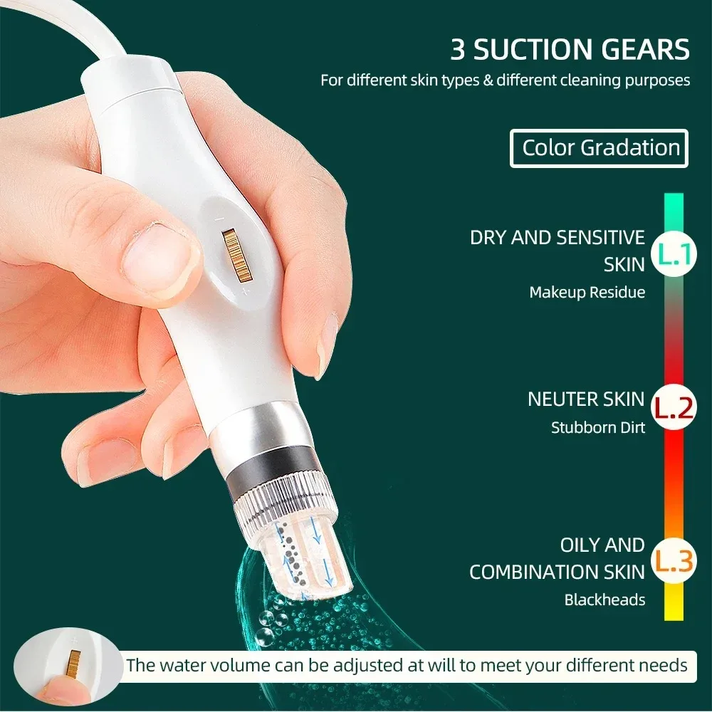 2024 Portable Deep Cleaning Vacuum Blackhead Remove Device Rechargeable Pore Cleaner Facial Beauty Machine Oxygen Small Bubbles