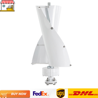 100w Vertical Axis Maglev Wind Turbine| White Waterproof Household Low Speed Wind Turbine