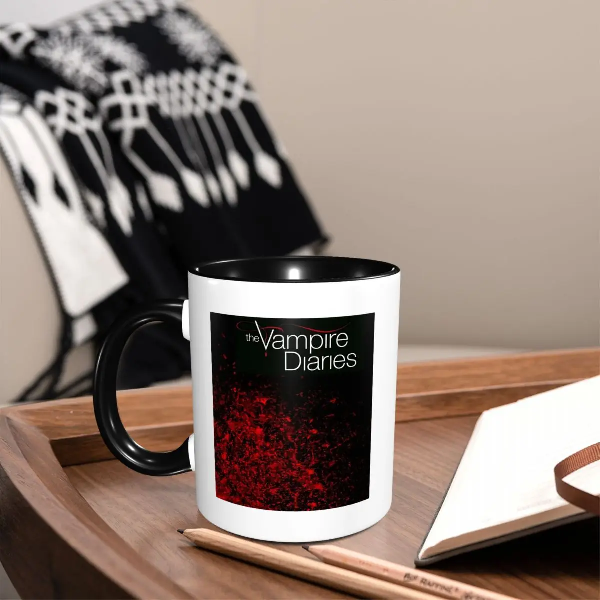 The Vampire Diaries Damon Salvatore Mug Funny Ceramic Coffee Cups Tea Mugs Milk Cup Drinkware Gifts for Friends