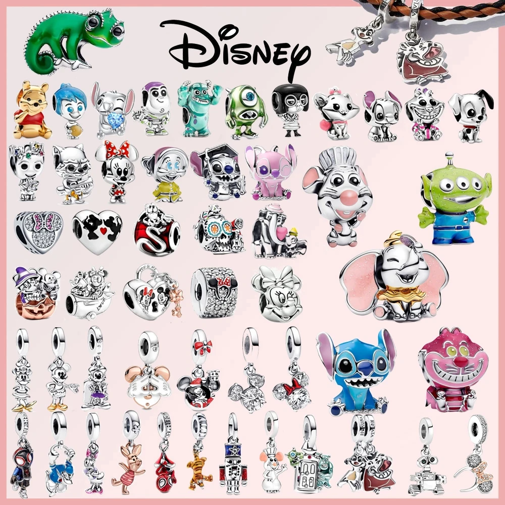 ديزني دامبو ستيتش ميني ويني ديدبول 925 فضة استرخى دلايات 925 بلاتا صالح الأصلي خرز سوار مجوهرات لتقوم بها بنفسك #2