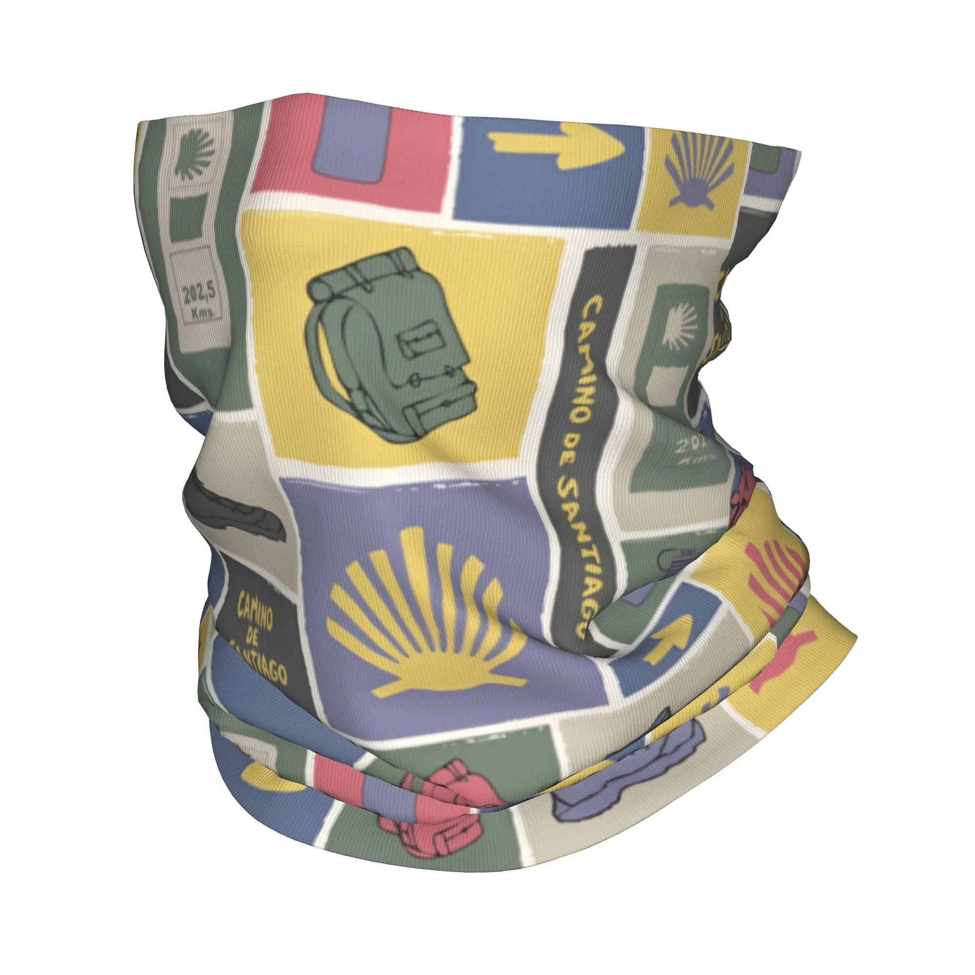 Buen Camino de Santiago Bandana, Calentador de Cuello de Invierno para Hombre, Bufanda Cortavientos para la Cara, Pasamontañas para Esquí, El Camino de Santiago, Diadema