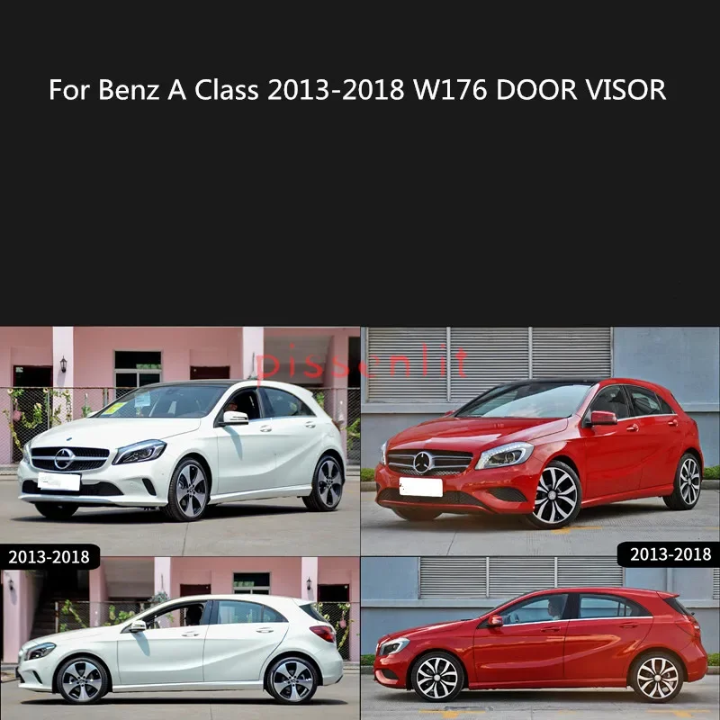 Untuk Benz Kelas A 2013 2014 2015 2016 2017 W176 aksesoris kacamata jendela Trim visor pelindung cuaca pelindung hujan angin