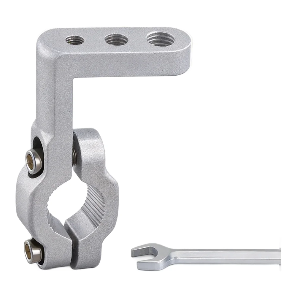 Aluminum Bracket 22mm Handlebar Bracket Bike Customization Stylish Metallic Finish Expandable Mounting Options For Bikes