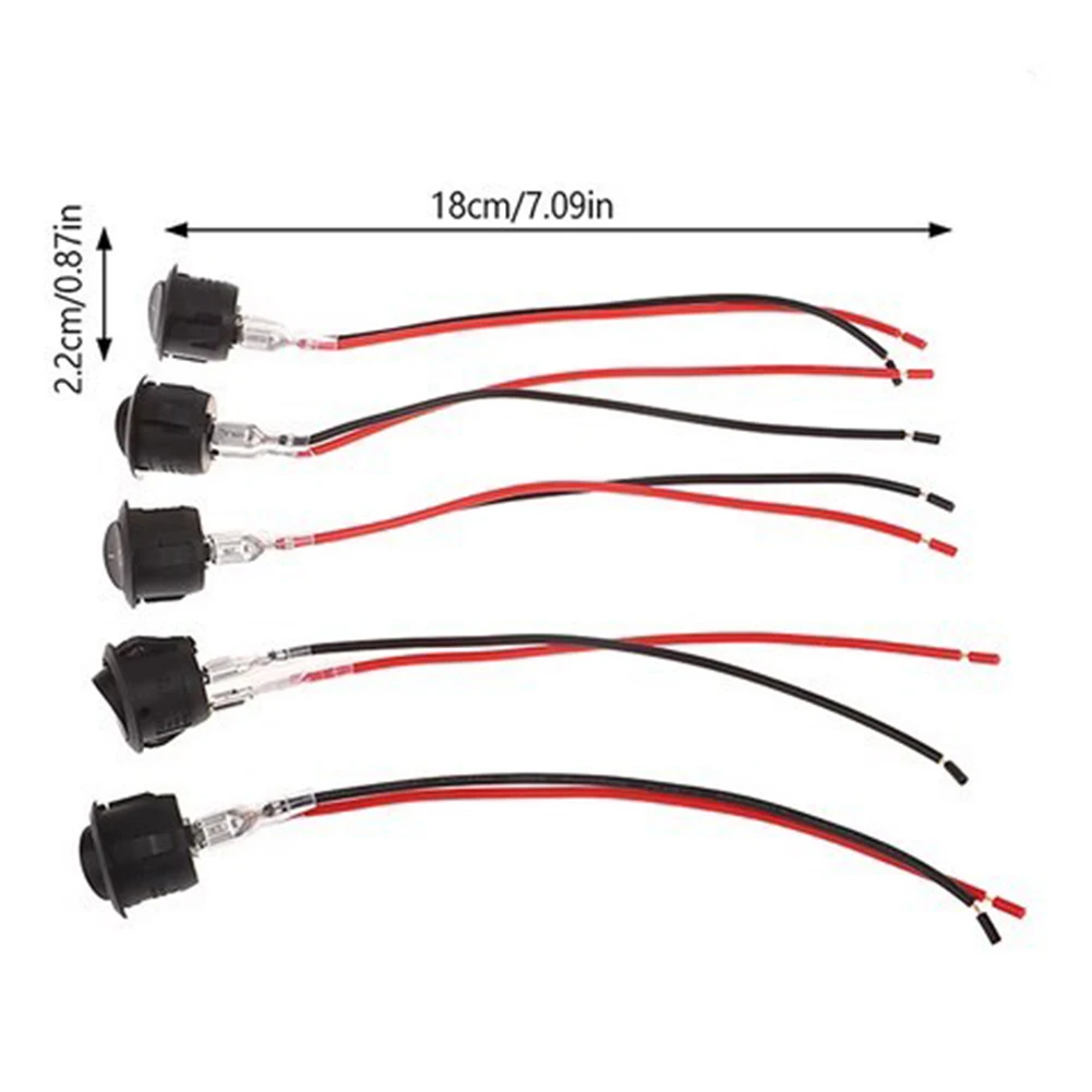 2-PIN SWITCH CIRCULAR SWITCH Mounting Hole Size 20mm Pressure Design 0.87 * 7.09 Inches Vehicle Projects For Boats