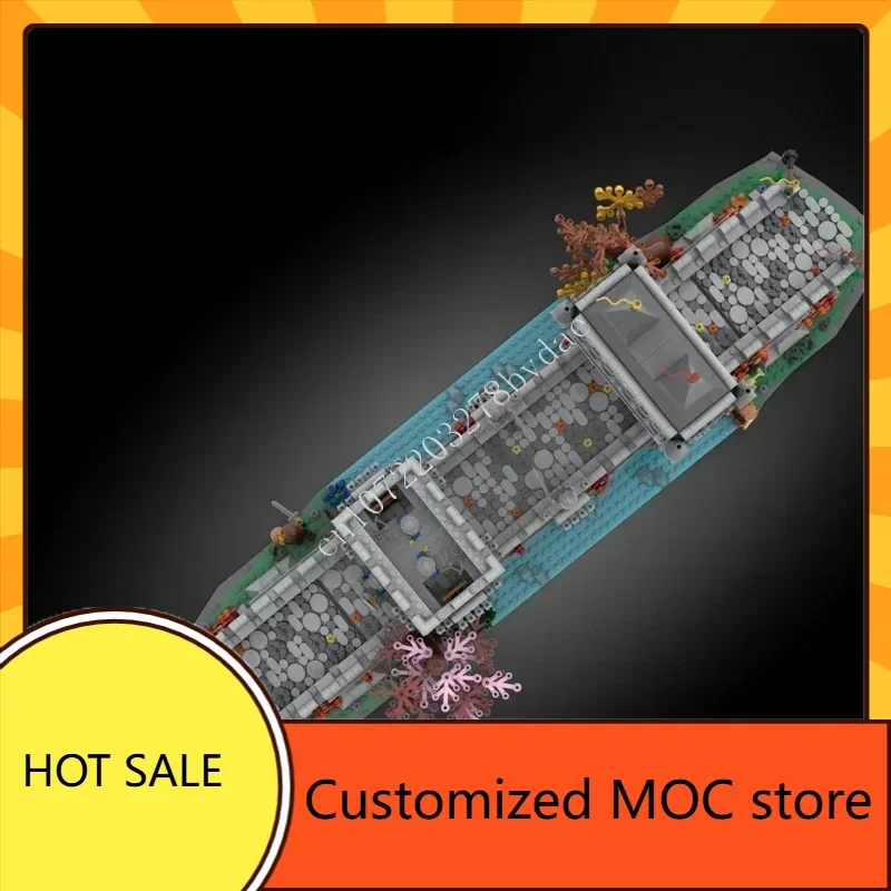 3210PCS 중세 강 건너기 MOC 스트리트뷰 퍼즐 건축 휴일 창의적인 크리스마스 조립 생일 장난감 선물