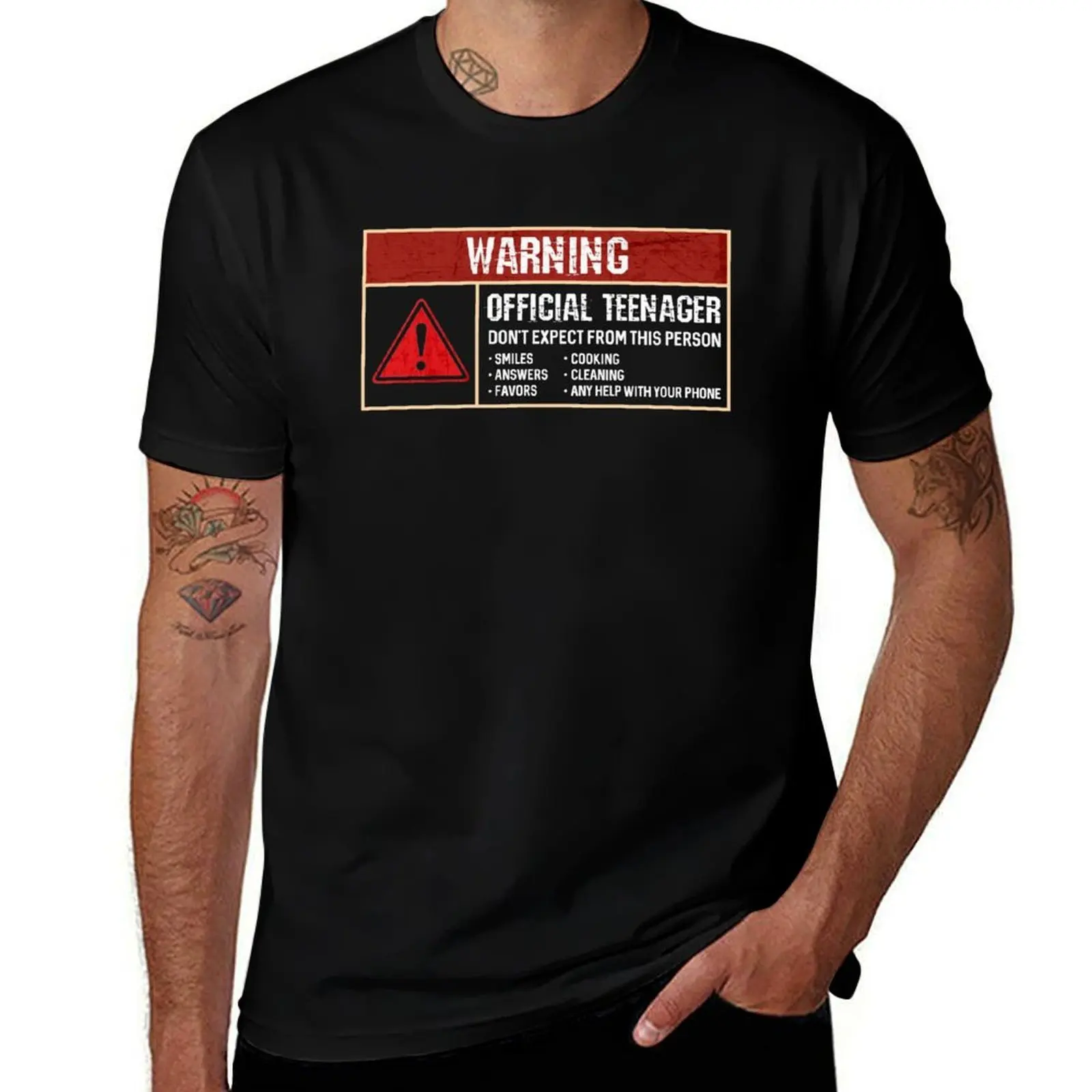 Warning Sign It's Official Teenager Funny Humor 13th Birthday Gifts for teens daughter son turning 13 years old T-Shirt