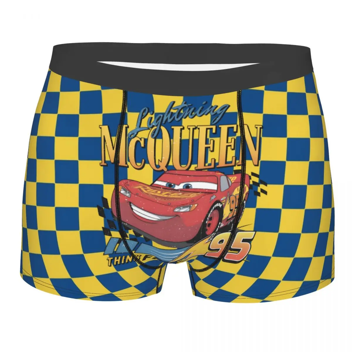

Custom Lightning McQueen Underwear Male Printed Sport Race Car Boxer Briefs Shorts Panties Soft Underpants