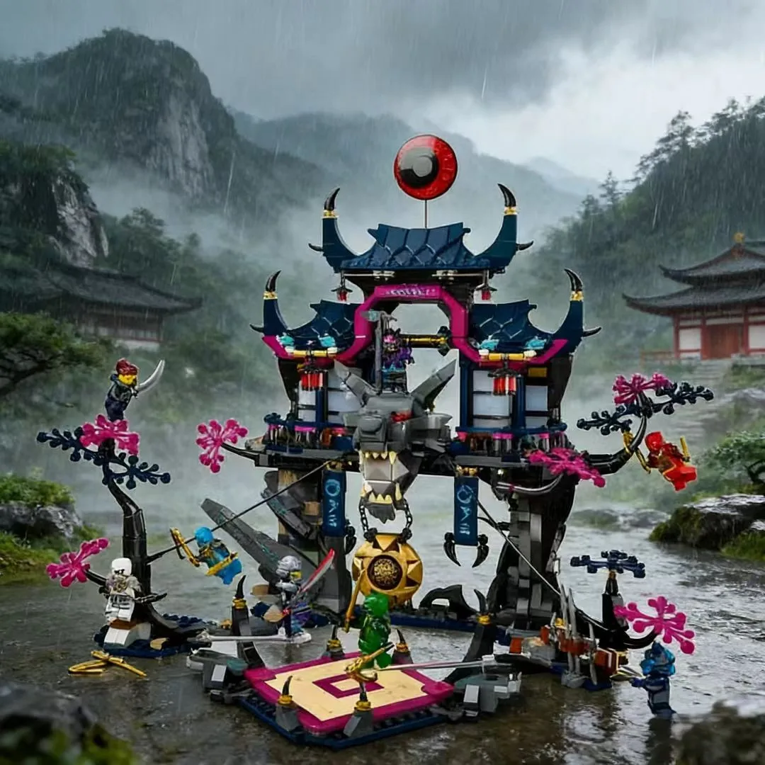 

Конструктор 2026: Модель «Драконья Холла» из серии «Волчья душа» в национальном стиле, коллекция MOC, декоративная сборная модель