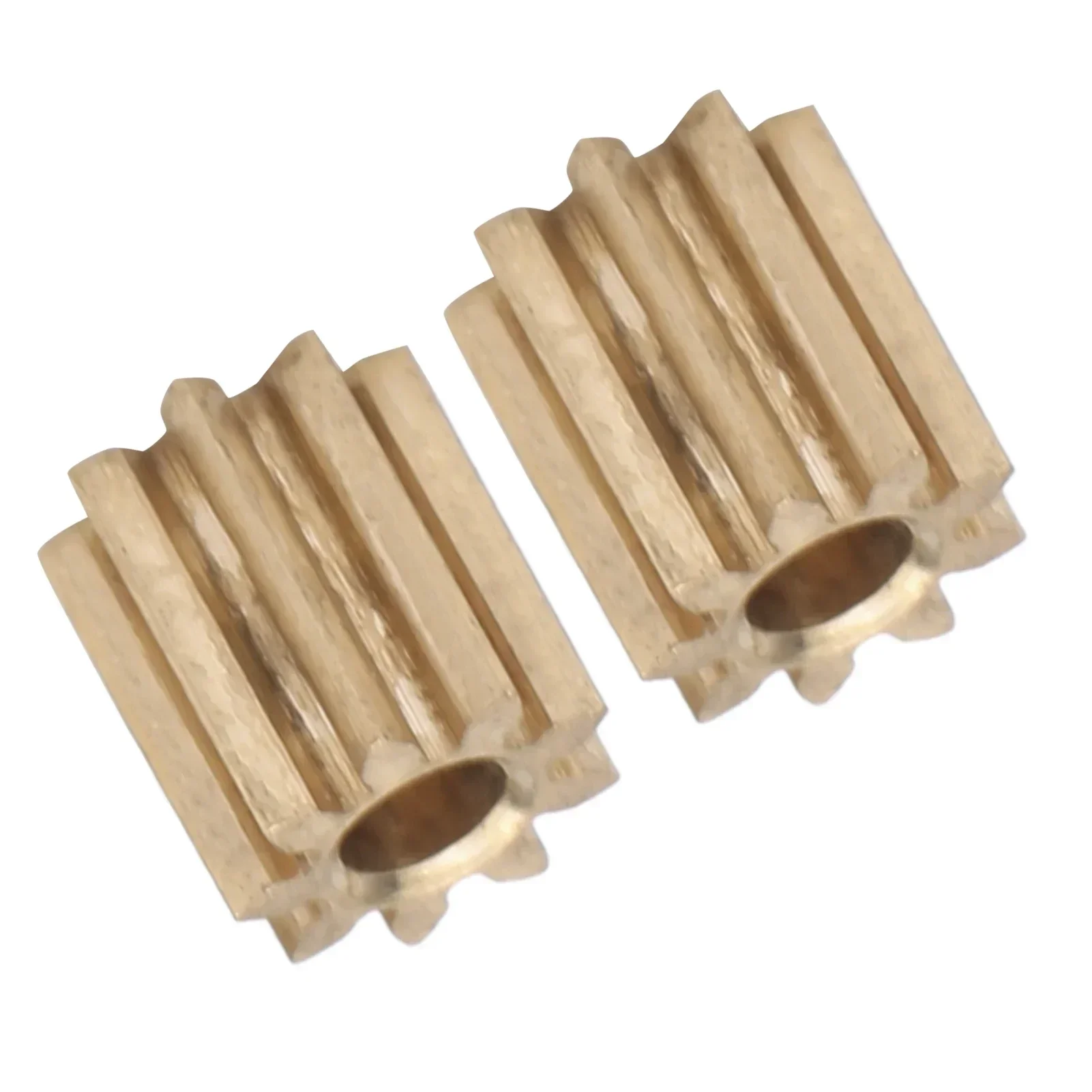 2pcs Motor Pinion Gear Brass Replacement For Duplo Intelli Lok Module 0.5 9 Teeth