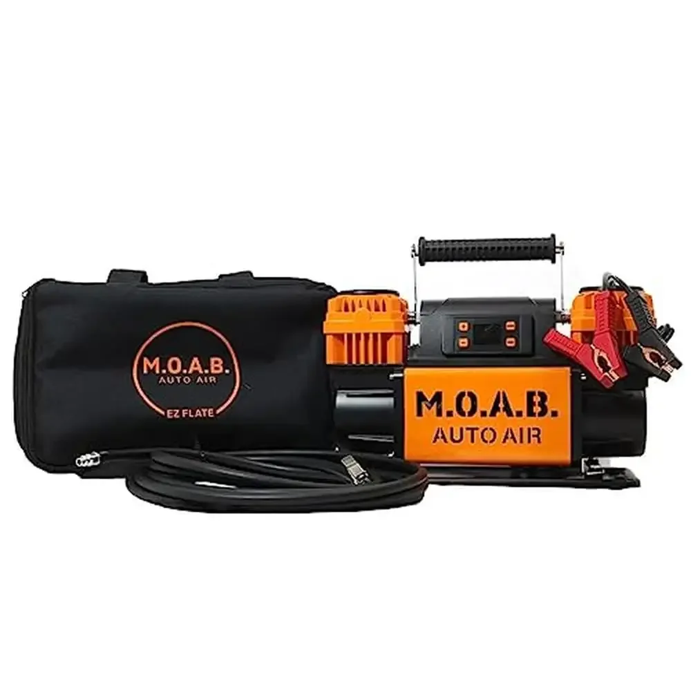 M.O.A.B. Auto Air Compressor LCD Display Set Dual 10.6 CFM Offroad 4x4 150 PSI Inflator Heavy Duty Overlanders Crawlers Easy