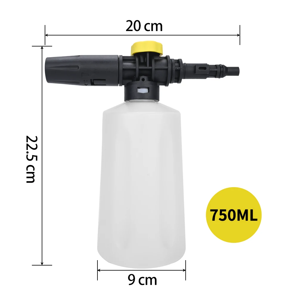 High Pressure Washer Snow Foam Lance Foam Gun Foam Nozzle Car Soap Foam Wash for Lavor Vax Champion Denzel Sterwins Parkside