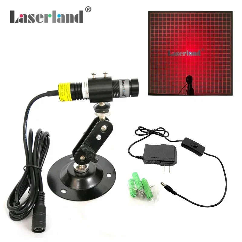 20x20 Grid 650nm Red Grating Laser Module 3D Structural Light Source Scanner Scanning