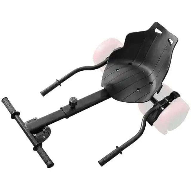 

Go Kart Adjustable Seat Attachment for 6.5" Hover-Board Buggy - Black