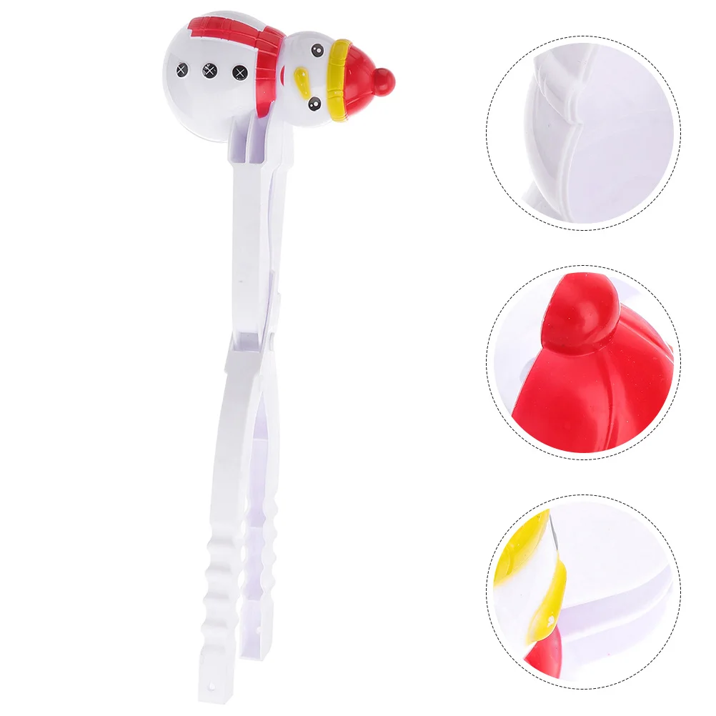 3 قطع من أدوات صنع شكل رجل الثلج الإبداعية للأطفال في الشتاء واللعب في الهواء الطلق قوالب بلاستيكية محمولة رمل الثلج