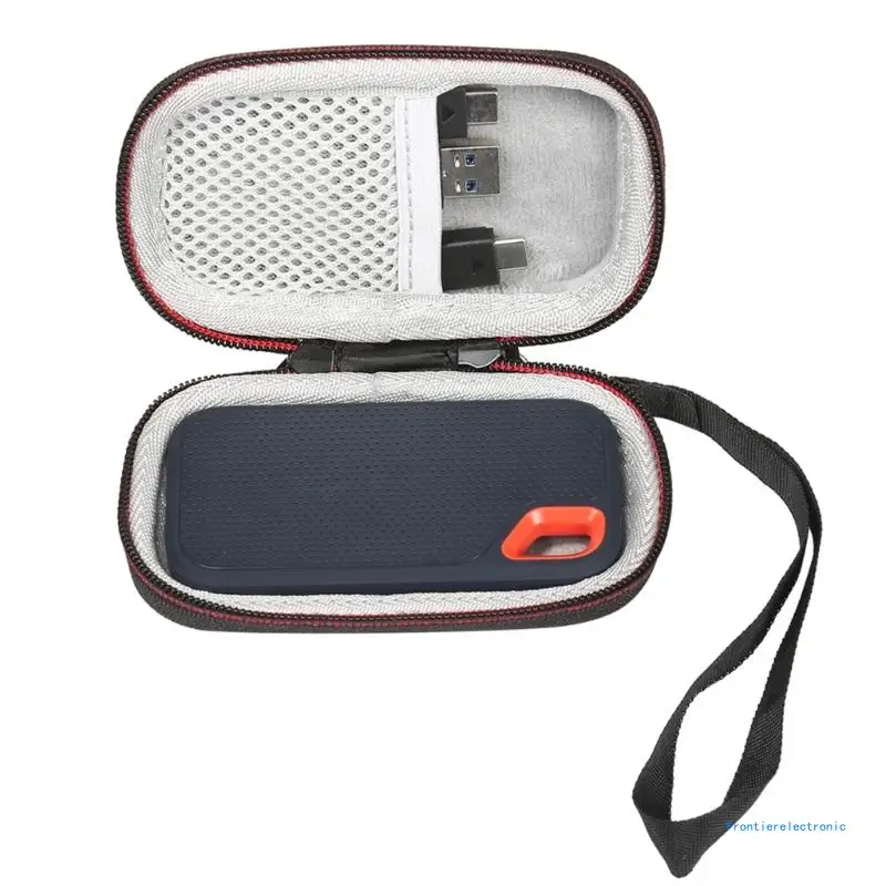 Portable Hard Cases for SanDisk EE60 SSD Bag with Soft Inner ,Inner Mesh Bags DropShipping