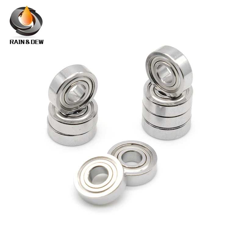 High Quality 10Pcs S 695 ZZ  Stainless Steel Ball Bearing 5X13X4mm ABEC-9