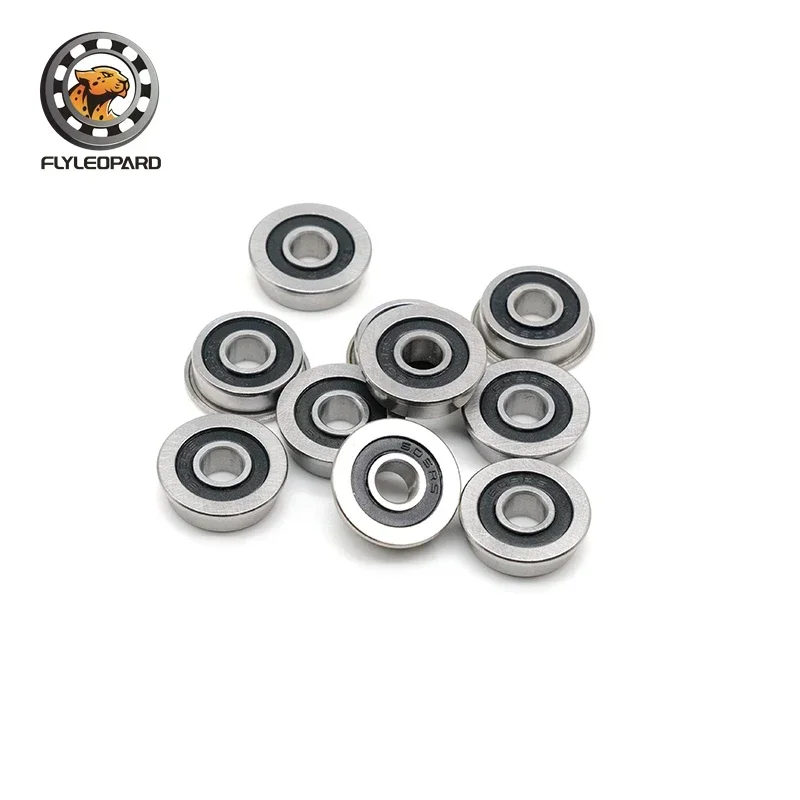 F605-2RS Bearing 5x14x5mm (2Pcs) Abec-7 Miniature Flanged F605RS Ball Bearings F605 RS