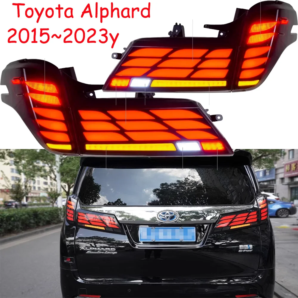 Car bupmer tail light for Toyota Alphard taillight LED 2015~2023y car accessories DRL fog for Toyota Alphard rear light