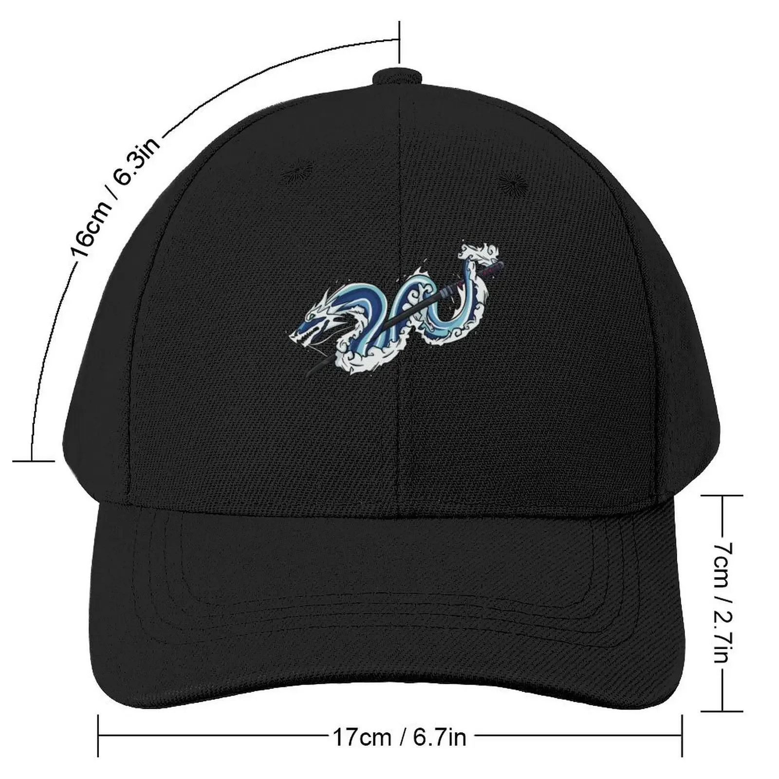 Water Dragon and Tanjiro’s Sword Baseball Cap Hat Man Luxury Sunhat Ball Cap Beach Bag Men's Hats Women's