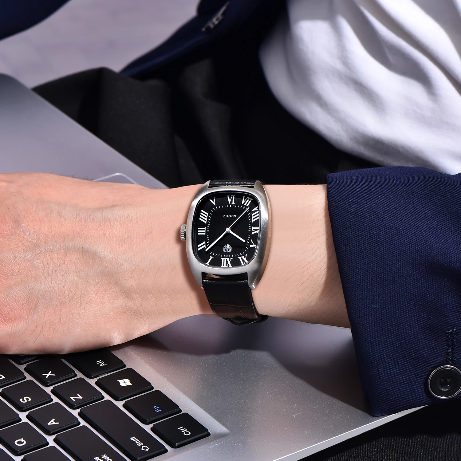 2024 New RollsTimi Mens Watches Top Brand Luxury Wristwatches Quartz Watch For Men Stainless Steel Waterproof Sports Clock Reloj