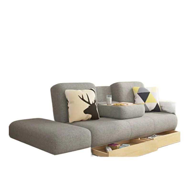 

Bed folding dual-purpose, single multi-function, small apartment living room economical storage