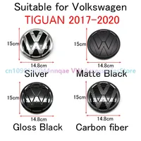 1pc ABS front car logo three-dimensional center net logo Tiguan for Volkswagen 19-20 TiguanL accessories replacement 2k5853600