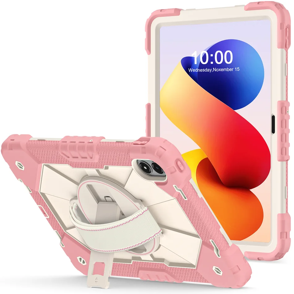 360 Rotation Handle Stand Tablet Case For Xiaomi Mi Pad 7 Pro Redmi Pad 2 Pro Poco 12.1 SE 8.7 inch Case Shockproof Hard Cover view 2