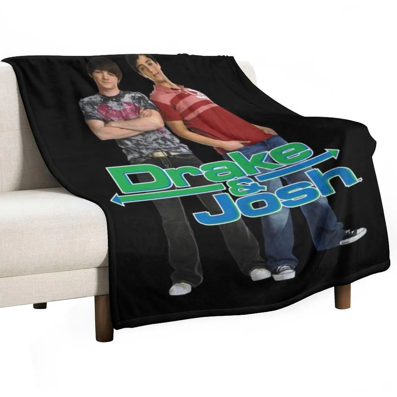 

Drake And Josh Classic Logo With Characters Pullover Hoodie Throw Blanket Nap Flannel Blankets For Bed Blankets