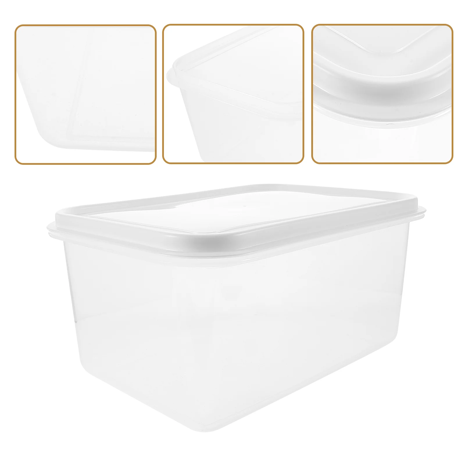 

Bread Pizza Dough Proofing Bowl Portable Container Reusable Household Kitchen Accessory Square