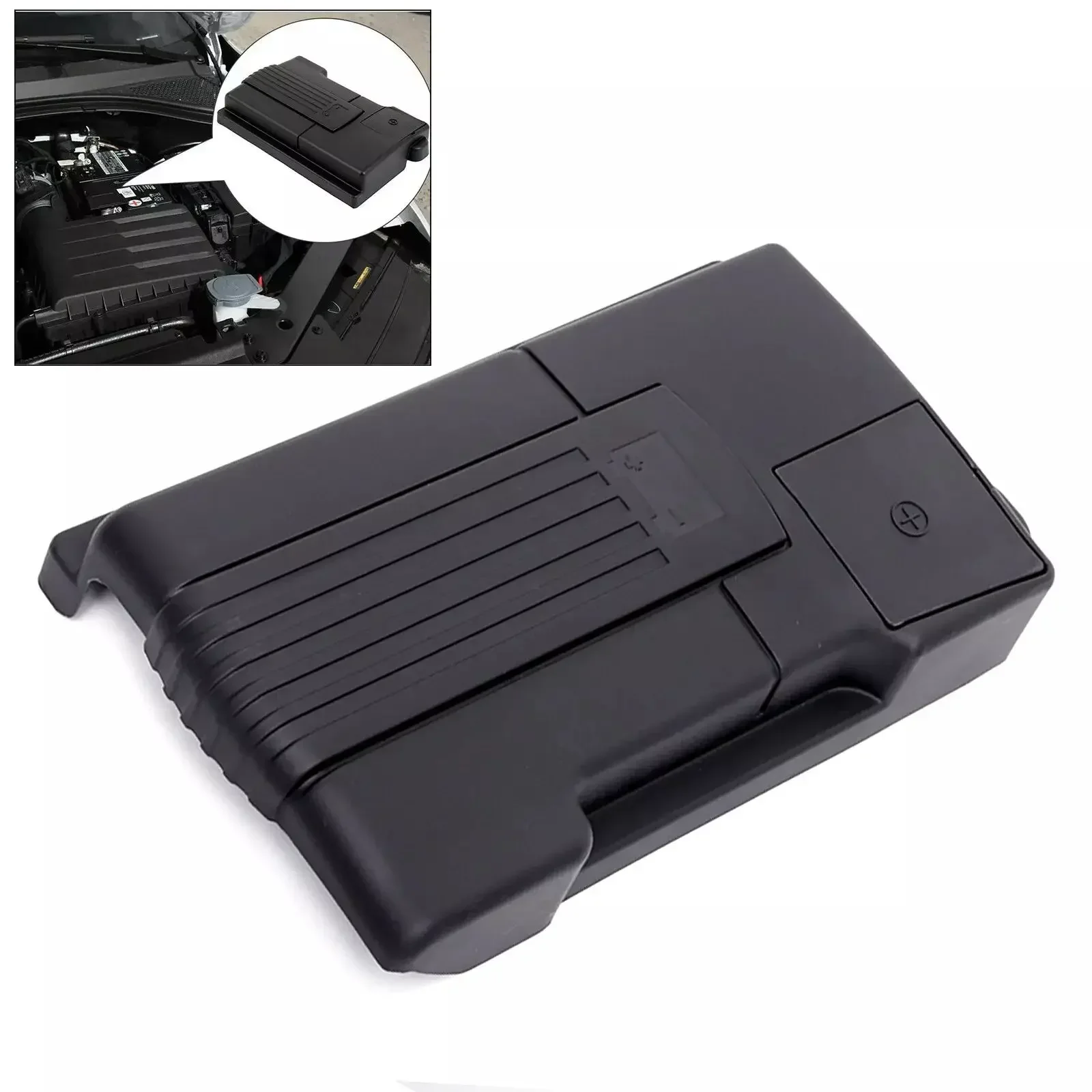 Car Battery Cover Protector Negative Electrode Guards Waterproof Accessories for VW Tiguan Passat Golf Sportsvan Mk7 Touran