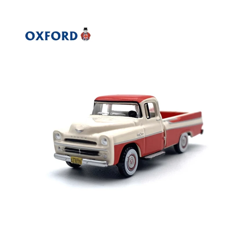 OXFORD Diecast 1:87 Scale D100 Pickup 1957 Alloy Classic Car Model Finished Product Simulation Toy Static Model Ornament