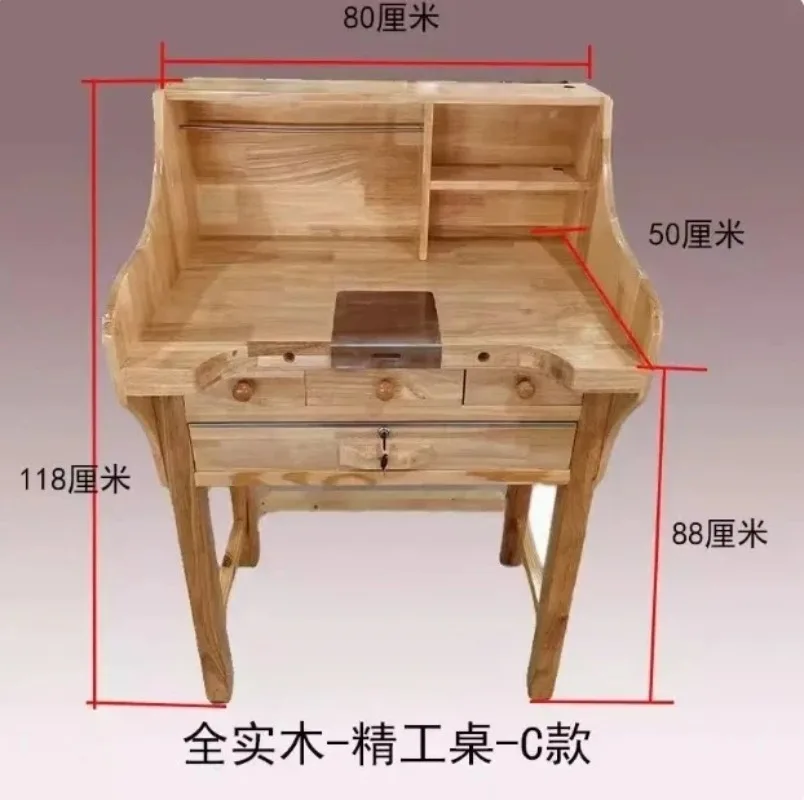 Jewelry Metalworking Workbench Mini Inlay Processing Table Gold Silver Craft Making Working Table
