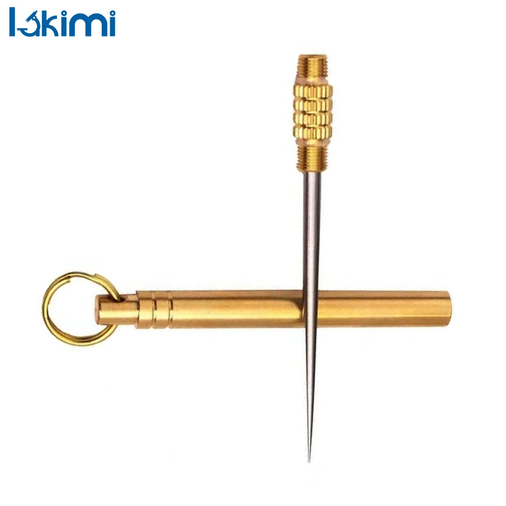 

EDC Titanium Portable Outdoor Multi-Purpose Toothpick Bottle Fruit Fork Camping Tube Is More Durable Than Floss LA-AA459