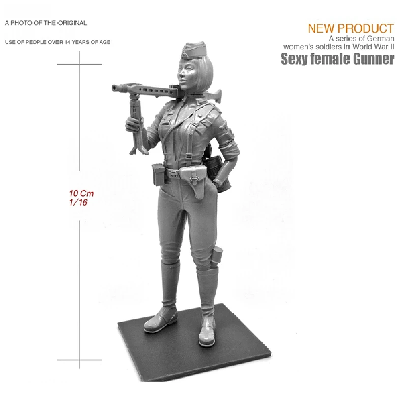 

1/18 Resin Model Figure Sexy Female Gunslinger Gk Micro Miniature 3d Printed White Model Toy Unassembled And Unpainted Kit