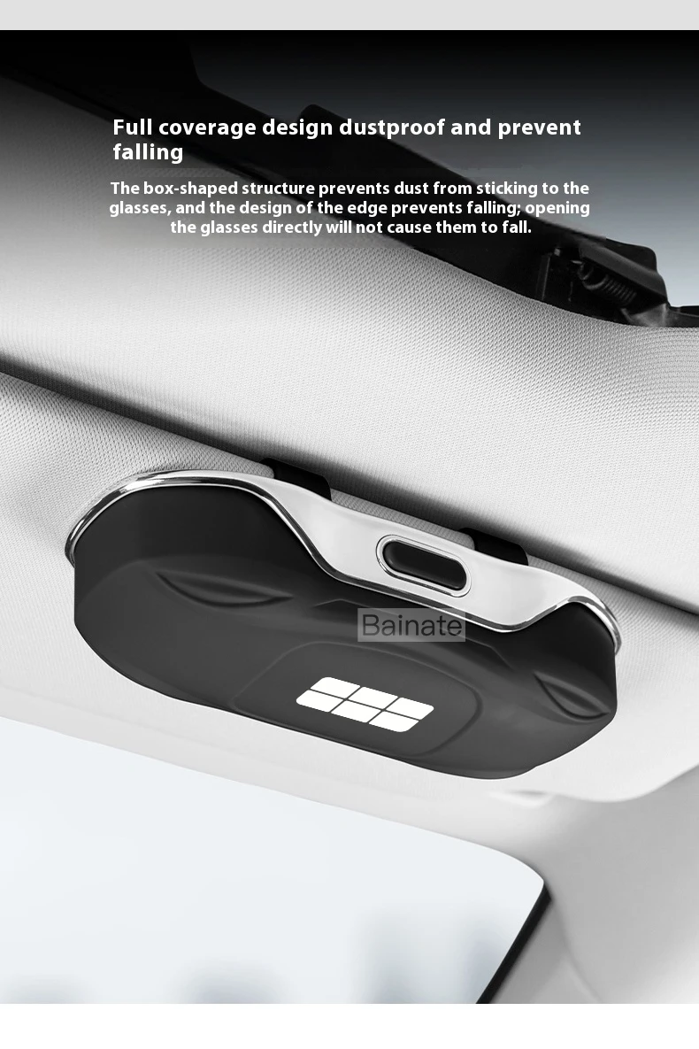 Tragbare Auto-Sonnenbrillenhalterung für Geely Galaxy EX2 EX5 EX5EM-i 2025 2026, Etui Brillenhalter Clip Box Auto-Brillenhalter – Detail 3