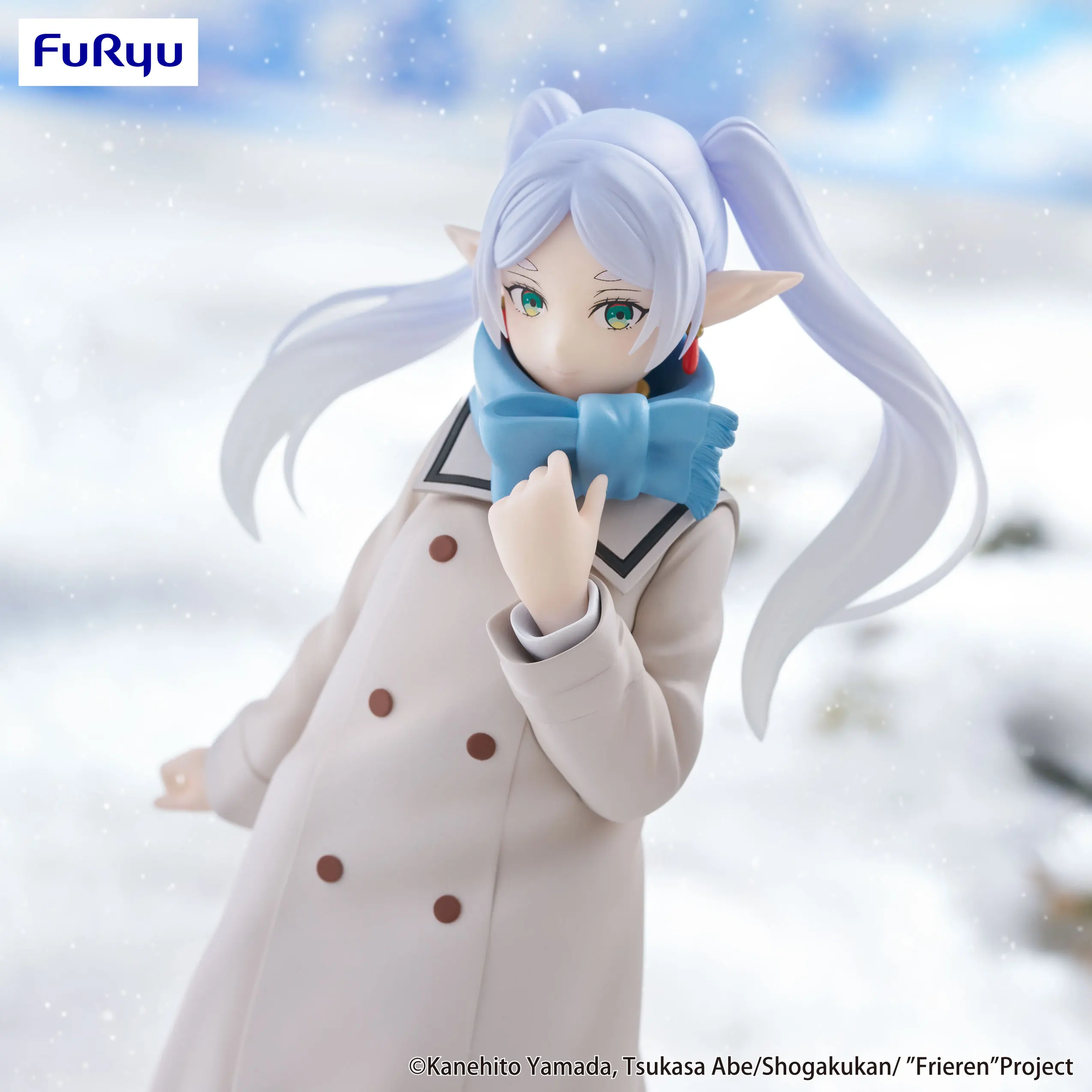 Furyu Frieren: Beyond Journey's End Anime Frieren Setelan Musim Dingin Figur Aksi Model Patung Mainan Dekorasi Figuarts Asli